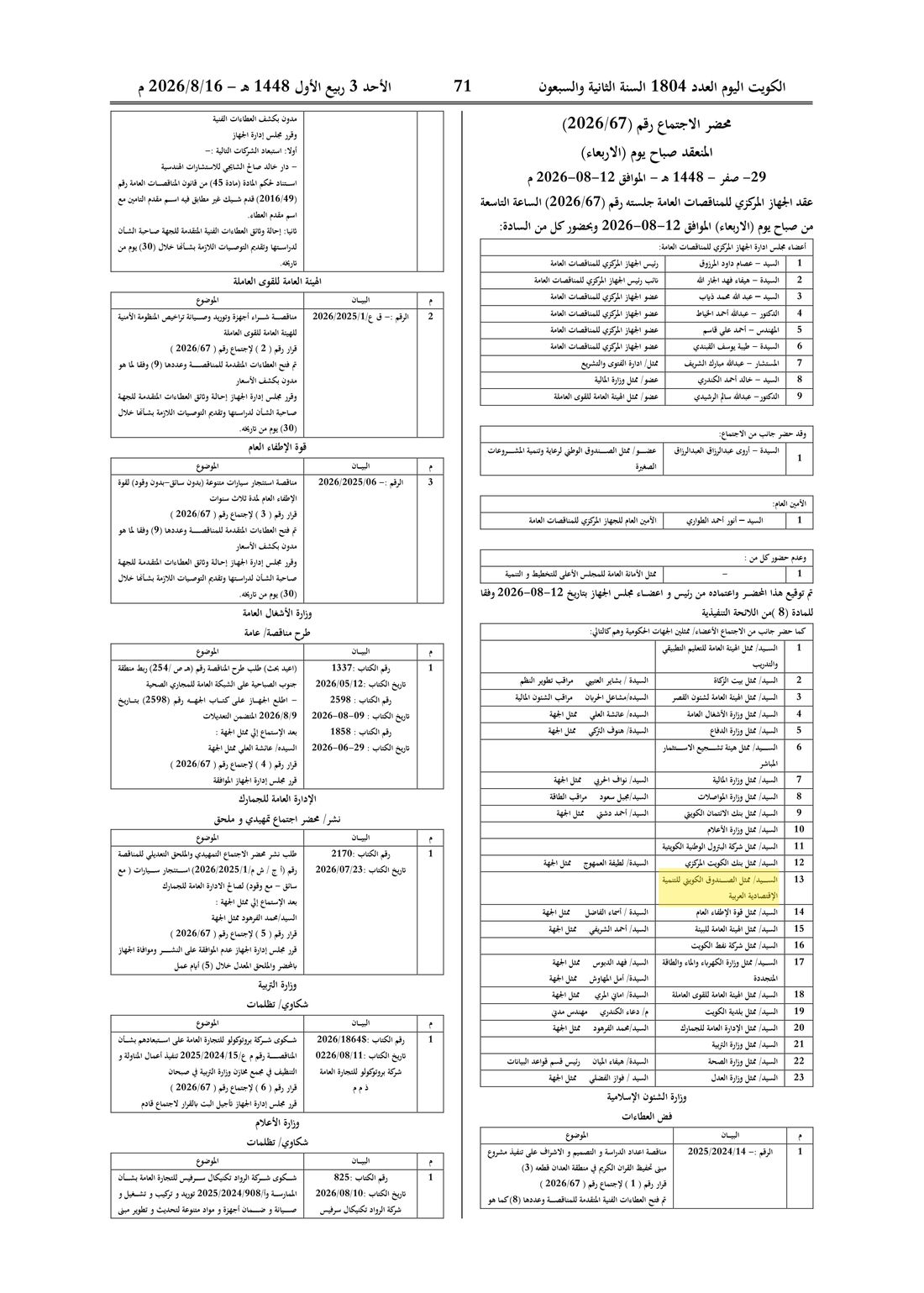 Kuwait Al-Youm clipping